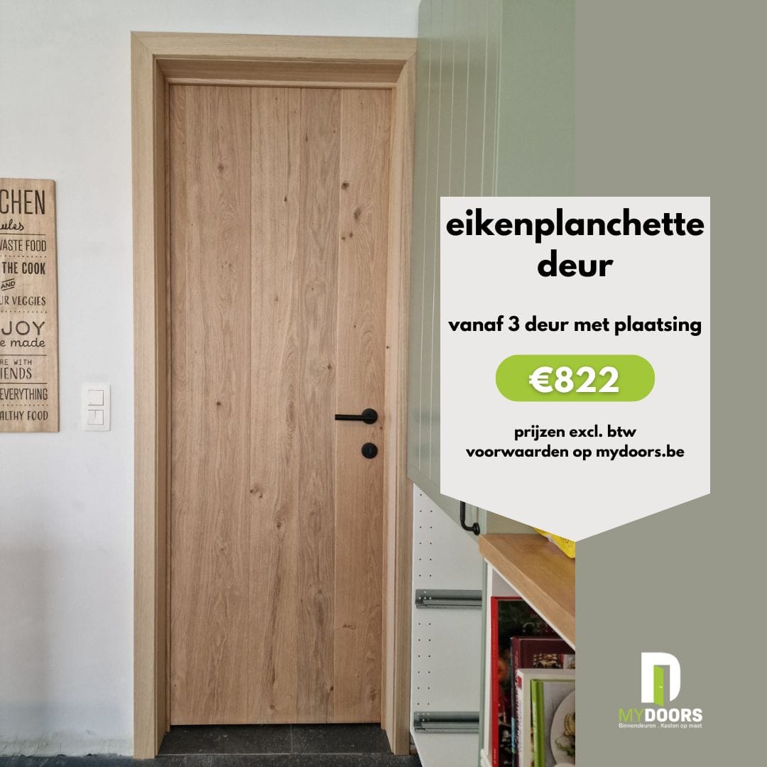 Promo: eiken planchette deur vanaf €822